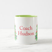 Weihnachtsbäume Zweifarbige Tasse (Mittel)