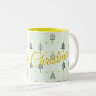 Weihnachtsbaume Zweifarbige Tasse