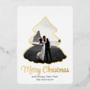 Weihnachtsbaumeleganz 5" x 7" Foil Einladung