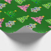 Weihnachtsbaumen 2 geschenkpapier (Ecke)