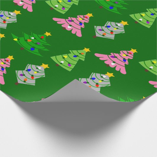 Weihnachtsbaumen 2 geschenkpapier (Ecke)