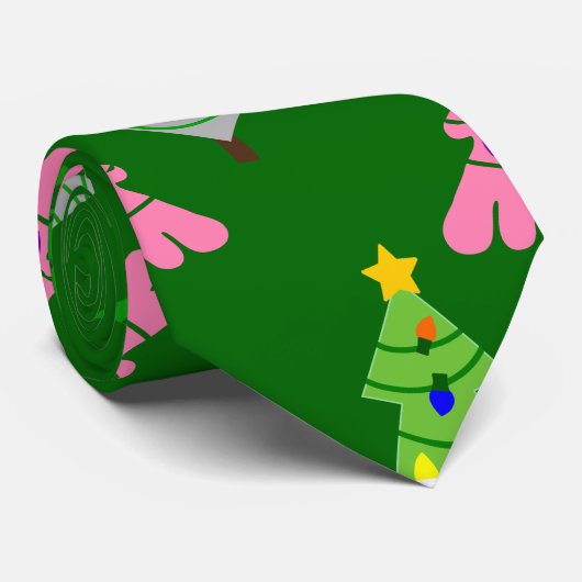 Weihnachtsbaumen 2 krawatte (Gerollt)