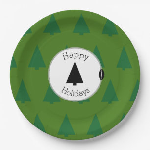 Weihnachtsbaumen Abendessen Tafel HAMbyWG Pappteller