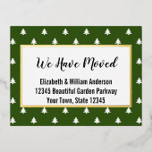 Weihnachtsbaumen Ankündigung zum Grünen und Weißen (Vorderseite)