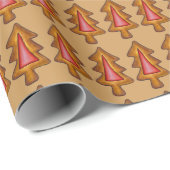 Weihnachtsbaumen aus verkettetem Glas Xmas Cookie  Geschenkpapier (Rolleneckpunkt)