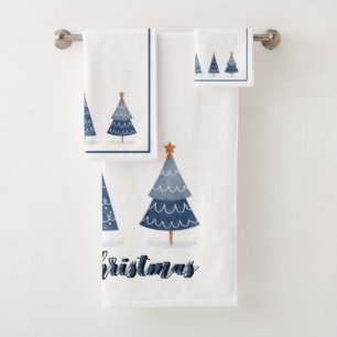 Weihnachtsbaumen Badhandtuch Set