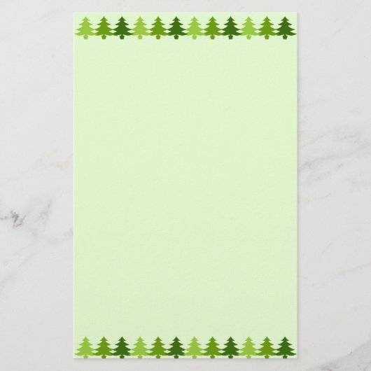Weihnachtsbaumen Briefpapier (Vorderseite)