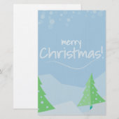 Weihnachtsbaumen Briefpapier (Vorne/Hinten)