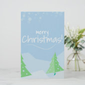 Weihnachtsbaumen Briefpapier (Stehend Vorderseite)