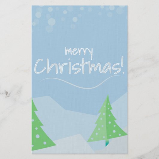 Weihnachtsbaumen Briefpapier (Vorderseite)