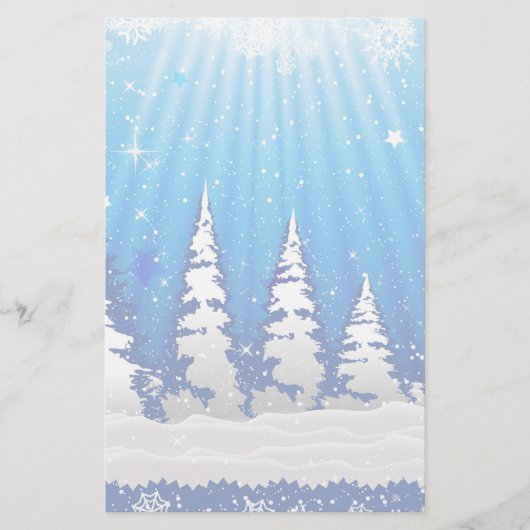 Weihnachtsbaumen Briefpapier (Vorderseite)