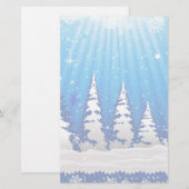 Weihnachtsbaumen Briefpapier (Vorne/Hinten)