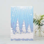 Weihnachtsbaumen Briefpapier (Stehend Vorderseite)