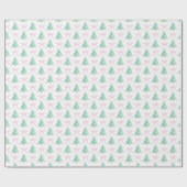Weihnachtsbaumen Christma Wrapping Paper Geschenkpapier (Flach)