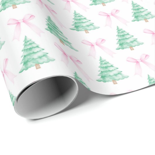 Weihnachtsbaumen Christma Wrapping Paper Geschenkpapier (Rolleneckpunkt)