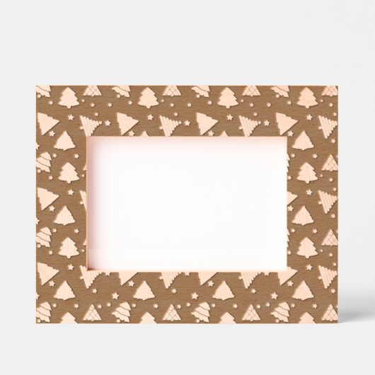 Weihnachtsbaumen Design graviert Rahmen (Vorderseite)