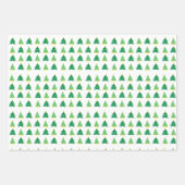 Weihnachtsbaumen Design Wrapping Paper Sheets Geschenkpapier Set (Vorderseite 3)