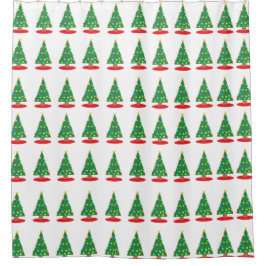 Weihnachtsbaumen Duschvorhang