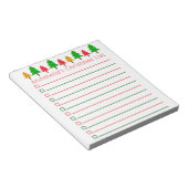 Weihnachtsbaumen Einkaufsliste personalisieren Not Notizblock (angewinkelt)