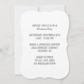 Weihnachtsbaumen Einladung (Rückseite)