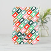 Weihnachtsbaumen Einladung (Stehend Vorderseite)