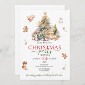 Weihnachtsbaumen Einladung (Vorne/Hinten)