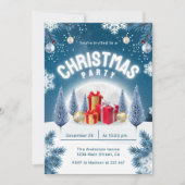Weihnachtsbaumen Einladung (Vorderseite)