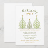 Weihnachtsbaumen Feiertag Einladung (Vorne/Hinten)