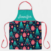 Weihnachtsbaumen Feiertag Schürze (Vorderseite)