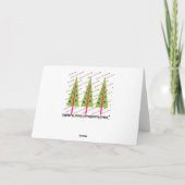 Weihnachtsbaumen Feiertagskarte (Rückseite)