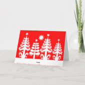 Weihnachtsbaumen Feiertagskarte (Rückseite)