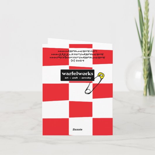 Weihnachtsbaumen Feiertagskarte (Rückseite)