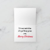 Weihnachtsbaumen Feiertagskarte (Innenseite)