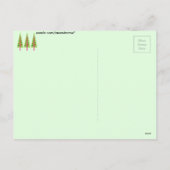 Weihnachtsbaumen Feiertagspostkarte (Rückseite)
