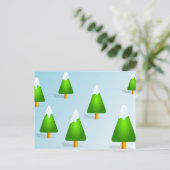 Weihnachtsbaumen Feiertagspostkarte (Stehend Vorderseite)