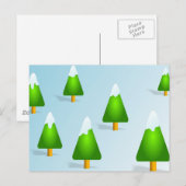 Weihnachtsbaumen Feiertagspostkarte (Vorne/Hinten)