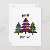 Weihnachtsbaumen Feiertagspostkarte (Vorne/Hinten)