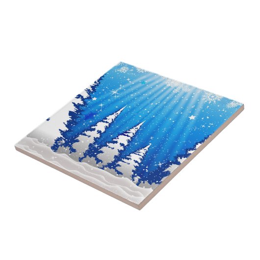 Weihnachtsbaumen Fliese (Seite)