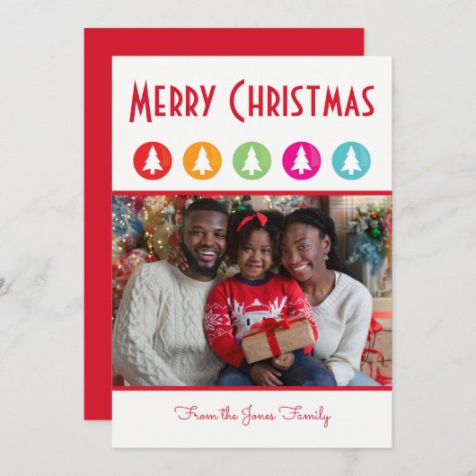 Weihnachtsbaumen Foto Weihnachten (Vorne/Hinten)