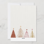 Weihnachtsbaumen Foto Weihnachtskarte Feiertagskarte (Rückseite)