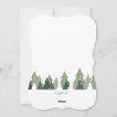 Weihnachtsbaumen Foto Weihnachtskarte Feiertagskarte (Rückseite)