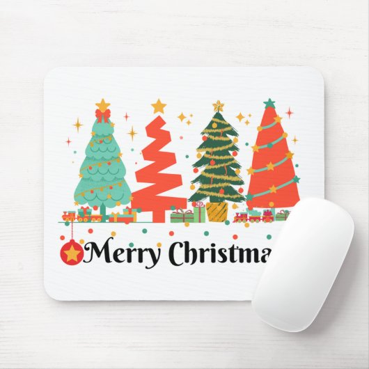 Weihnachtsbaumen frohe Weihnachten Mousepad (Mit Mouse)