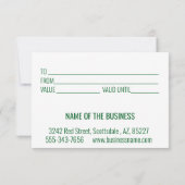 Weihnachtsbaumen für Geschenke Einladung (Rückseite)