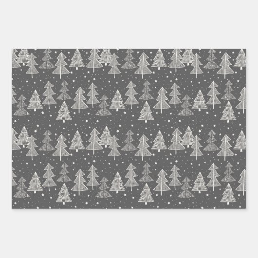Weihnachtsbaumen Galore Bundle: Evergreen Geschenkpapier Set (Vorderseite 3)