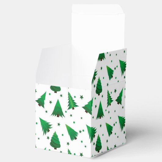 Weihnachtsbaumen Gefälligkeitsbox Geschenkschachtel (Geöffnet)