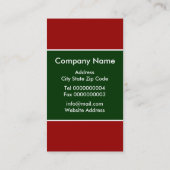 Weihnachtsbaumen Geschenk Tag Business Card (Rückseite)