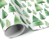 Weihnachtsbaumen Geschenkpapier (Rolleneckpunkt)
