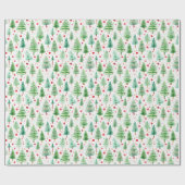 Weihnachtsbaumen Geschenkpapier (Flach)