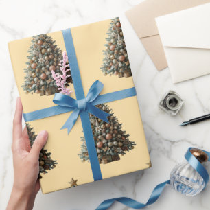 Weihnachtsbaumen Geschenkpapier
