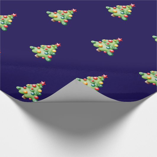 Weihnachtsbaumen Geschenkpapier (Ecke)
